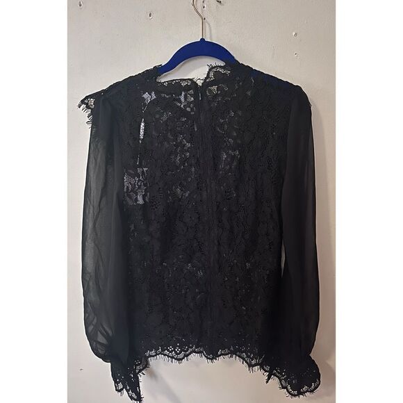 SELF-PORTRAIT
Lace Ruffle Shirt size 2 - Picture 4 of 6